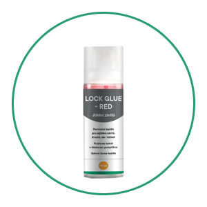 lock glue red chemical care